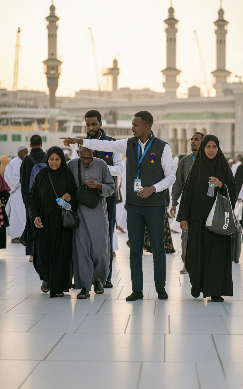The Kaaba at sunset